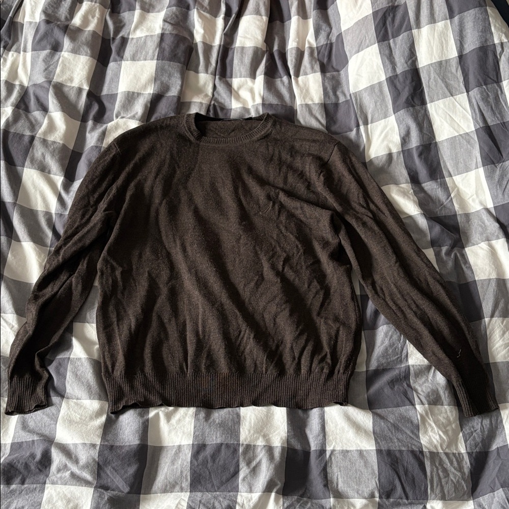 Nautica Brown Knit Sweater